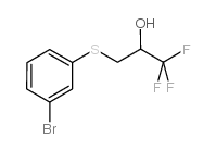 1-Bromo-3-(2-hydroxy-3,3,3-trifluoro-n-propylthio)-benzene Structure