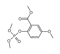 methyl 2-((dimethoxyphosphoryl)oxy)-5-methoxybenzoate结构式