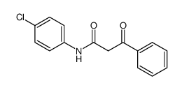 N-(4-CHLOROPHENYL)-BETA-OXO-BENZENEPROPANAMIDE结构式