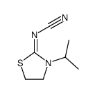 (3-propan-2-yl-1,3-thiazolidin-2-ylidene)cyanamide结构式