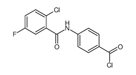 4-(2-chloro-5-fluorobenzamido)benzoyl chloride结构式