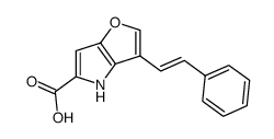 (E)-3-styryl-4H-furo[3,2-b]pyrrole-5-carboxylic acid结构式