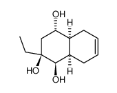 (1R,2S,4S,4aS,8aR)-2-Ethyl-1,2,3,4,4a,5,8,8a-octahydro-1,2,4-naphthalintriol Structure