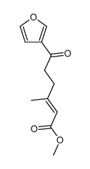 6-furan-3-yl-3-methyl-6-oxo-hex-2-enoic acid methyl ester Structure