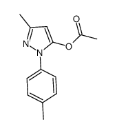 3-methyl-1-(p-tolyl)-1H-pyrazol-5-yl acetate结构式