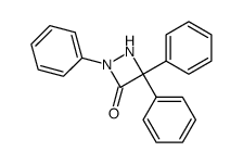 2,4,4-triphenyl-[1,2]diazetidin-3-one结构式
