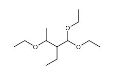 3-ethoxy-2-ethyl-butyraldehyde diethylacetal Structure