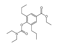 ethyl 4-(diethylcarbamoyloxy)-3,5-dipropyl-benzoate Structure