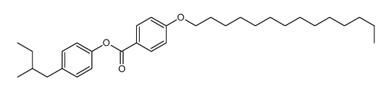 [4-(2-methylbutyl)phenyl] 4-tetradecoxybenzoate Structure