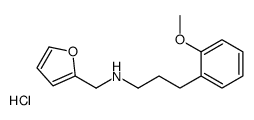 furan-2-ylmethyl-[3-(2-methoxyphenyl)propyl]azanium,chloride Structure