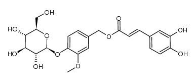 7-O-trans-caffeoylvanilloloside结构式