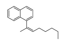 1-oct-2-en-2-ylnaphthalene结构式