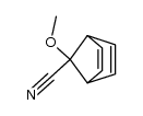 7-methoxybicyclo[2.2.1]hepta-2,5-diene-7-carbonitrile结构式