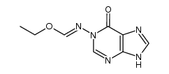 ethyl N-(6-oxo-6,9-dihydro-1H-purin-1-yl)formimidate Structure