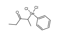 2-(dichloro(phenyl)-l4-selanyl)pentan-3-one Structure