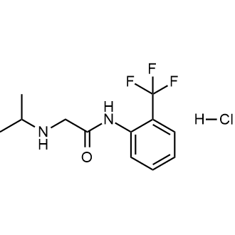 2-[(propan-2-yl)amino]-N-[2-(trifluoromethyl)phenyl]acetamide hydrochloride Structure