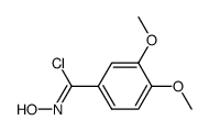 N-hydroxy-3,4-dimethoxybenzenecarboximidoyl chloride Structure