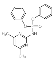 Phosphoramidic acid,(4,6-dimethyl-2-pyrimidinyl)-, diphenyl ester (7CI,8CI) picture