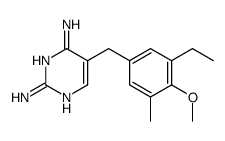 5-[(3-ethyl-4-methoxy-5-methylphenyl)methyl]pyrimidine-2,4-diamine Structure