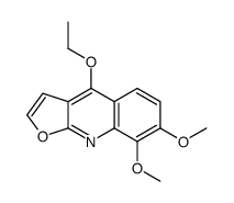 4-ethoxy-7,8-dimethoxyfuro[2,3-b]quinoline结构式
