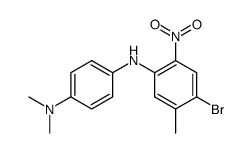 N'-(4-bromo-5-methyl-2-nitro-phenyl)-N,N-dimethyl-p-phenylenediamine Structure