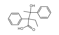 2-ethyl-3-hydroxy-2,3-diphenyl-butyric acid结构式