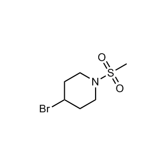 4-溴-1-(甲基磺酰基)哌啶结构式