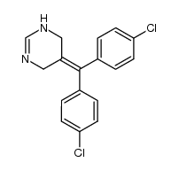 5-[bis(4-chlorophenyl)methylene]-1,4,5,6-tetrahydropyrimidine结构式