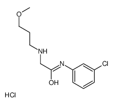 [2-(3-chloroanilino)-2-oxoethyl]-(3-methoxypropyl)azanium,chloride Structure