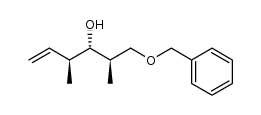 (2R,3R,4S)-1-(benzyloxy)-2,4-dimethyl-3-hydroxy-5-hexene Structure
