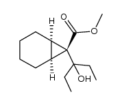 methyl endo-7-(1-ethyl-1-hydroxypropyl)bicyclo[4.1.0]heptane-7-carboxylate Structure