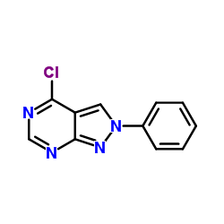 4-氯-2-苯基-2H-吡唑并[3,4-d]嘧啶结构式