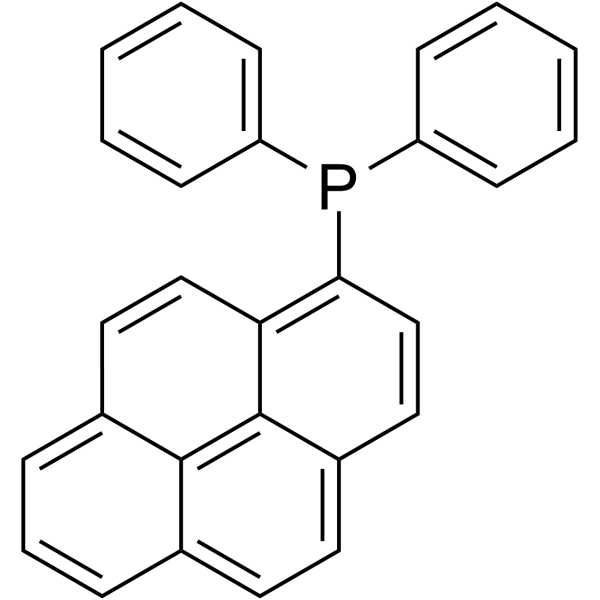 Diphenyl(1-pyrenyl)phosphine structure