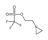 2-(aziridin-1-yl)ethyl trifluoromethanesulfonate结构式