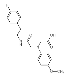 [(2-{[2-(4-Fluorophenyl)ethyl]amino}-2-oxoethyl)-(4-methoxyphenyl)amino]acetic acid Structure