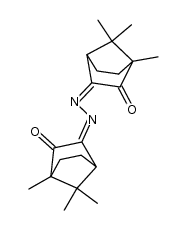 bis-(2-oxo-bornan-3-ylidene)-hydrazine Structure