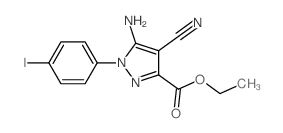 5-氨基-4-氰基-1-(4-碘苯基)吡唑-3-羧酸乙酯图片