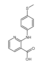 2-(4-Methylsulfanyl-phenylamino)-nicotinic acid structure