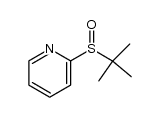 2-pyridyl tert-butyl sulfoxide结构式