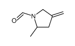 1-Pyrrolidinecarboxaldehyde,2-methyl-4-methylene-(9CI)结构式