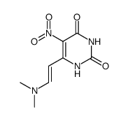(E)-6-(2-(dimethylamino)vinyl)-5-nitropyrimidin-2,4-dione结构式
