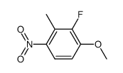 2-fluoro-1-methoxy-3-methyl-4-nitrobenzene Structure