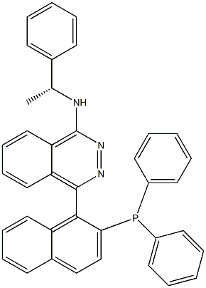 (R)-(+)-4-[2-(二苯基膦基)-1-萘]-N-[((S)-1-苯乙基]-1-酞嗪胺) (S,R)-N-PINAP结构式