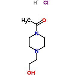 1-ACETYL-4-(2-HYDROXY-ETHYL)-PIPERAZINE HCL结构式
