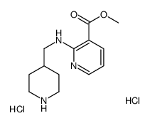 2-[(Piperidin-4-ylmethyl)-amino]-nicotinic acid Methyl ester dihydrochloride Structure