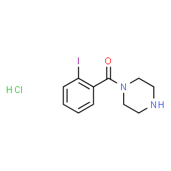 1-(2-iodobenzoyl)piperazine hydrochloride structure