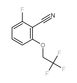 2-氟--6-(2,2,2-三氟乙氧基)苯腈结构式