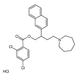 [4-(azepan-1-yl)-2-naphthalen-2-ylbutyl] 2,4-dichlorobenzoate,hydrochloride Structure