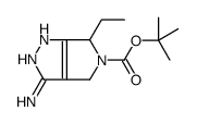 tert-butyl 3-amino-6-ethyl-4,6-dihydro-1H-pyrrolo[3,4-c]pyrazole-5-carboxylate Structure