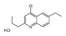 4-Chloro-6-ethyl-2-propylquinoline hydrochloride结构式